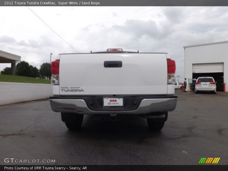 Super White / Sand Beige 2012 Toyota Tundra CrewMax