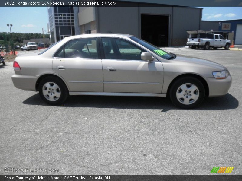 Naples Gold Metallic / Ivory 2002 Honda Accord EX V6 Sedan