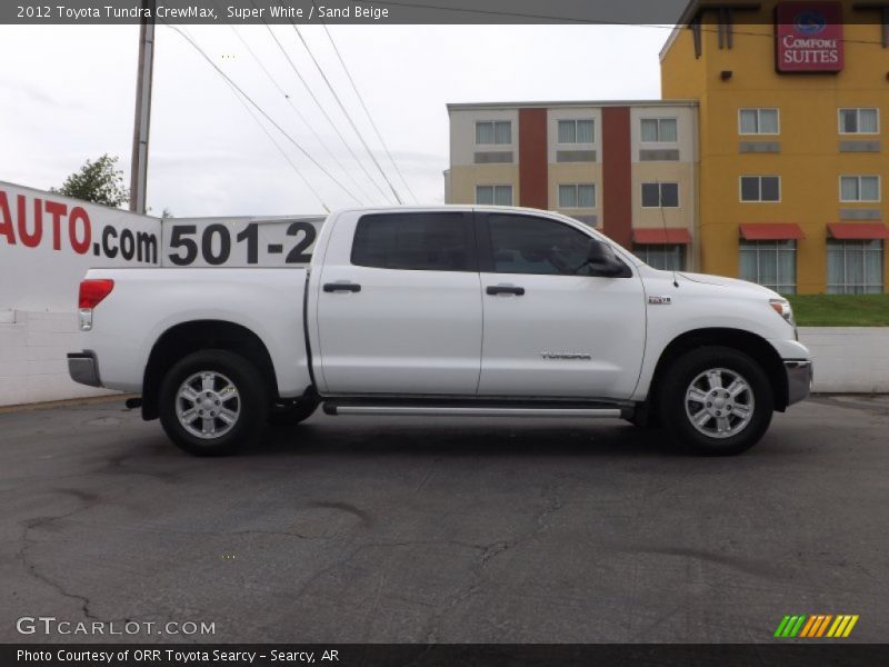 Super White / Sand Beige 2012 Toyota Tundra CrewMax