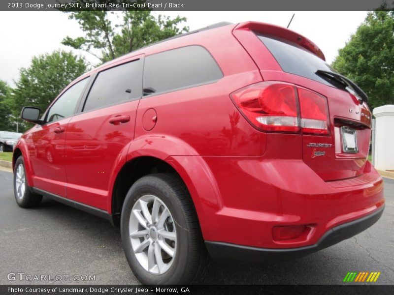 Brilliant Red Tri-Coat Pearl / Black 2013 Dodge Journey SXT