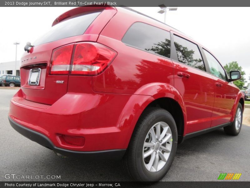 Brilliant Red Tri-Coat Pearl / Black 2013 Dodge Journey SXT