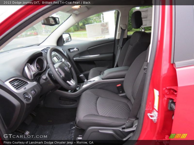 Brilliant Red Tri-Coat Pearl / Black 2013 Dodge Journey SXT