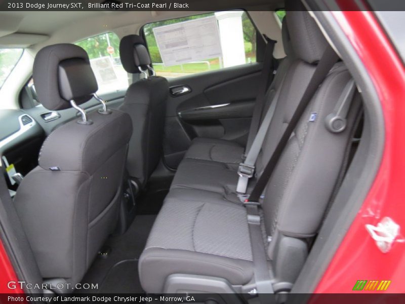 Brilliant Red Tri-Coat Pearl / Black 2013 Dodge Journey SXT