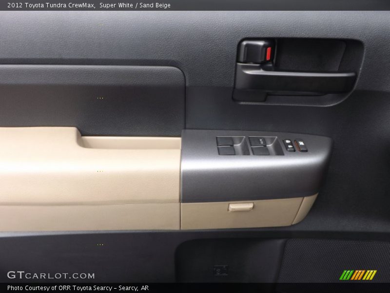 Super White / Sand Beige 2012 Toyota Tundra CrewMax