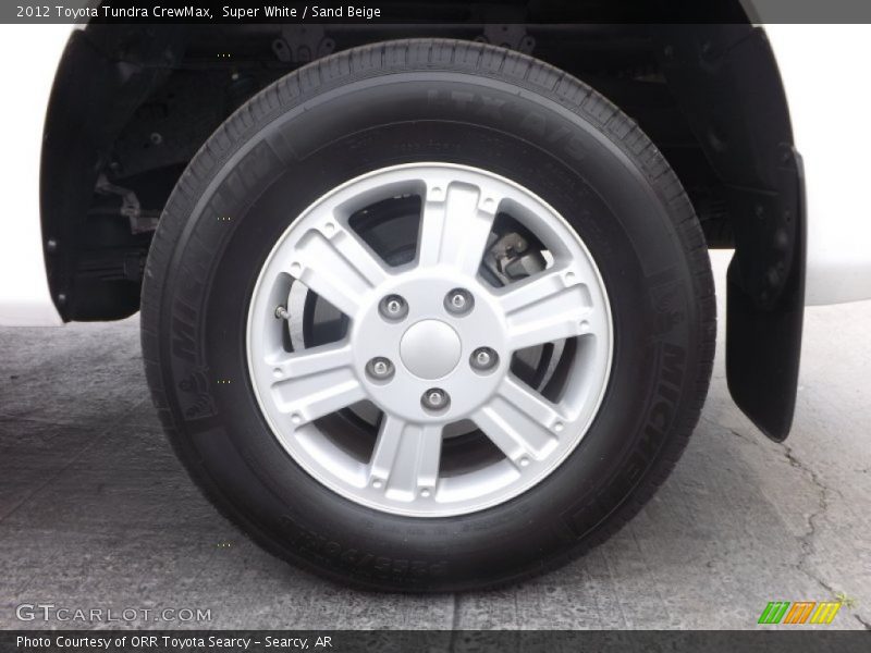Super White / Sand Beige 2012 Toyota Tundra CrewMax