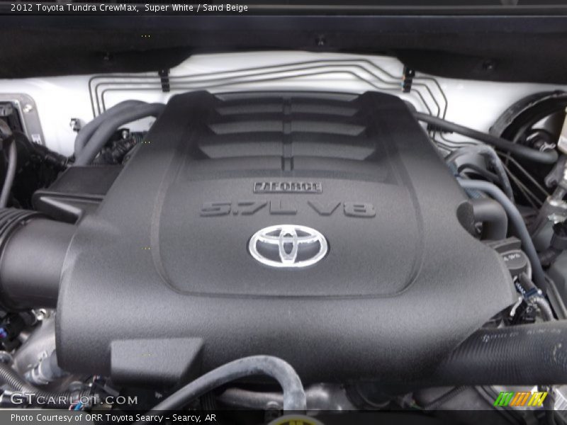 Super White / Sand Beige 2012 Toyota Tundra CrewMax