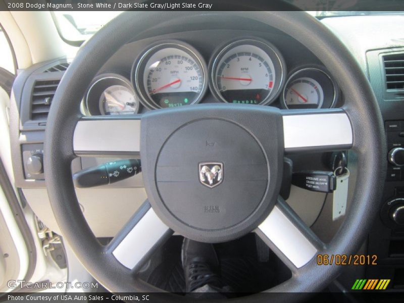 Stone White / Dark Slate Gray/Light Slate Gray 2008 Dodge Magnum