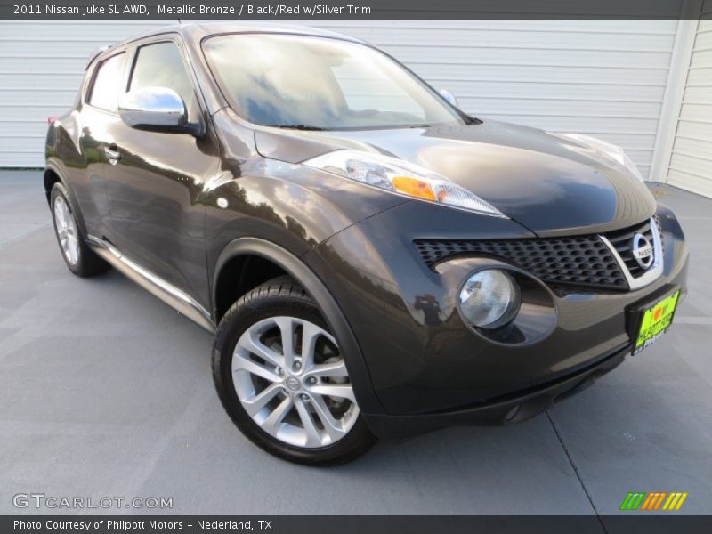 Metallic Bronze / Black/Red w/Silver Trim 2011 Nissan Juke SL AWD