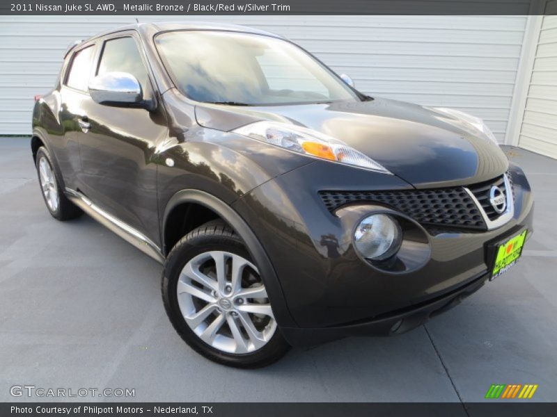 Metallic Bronze / Black/Red w/Silver Trim 2011 Nissan Juke SL AWD
