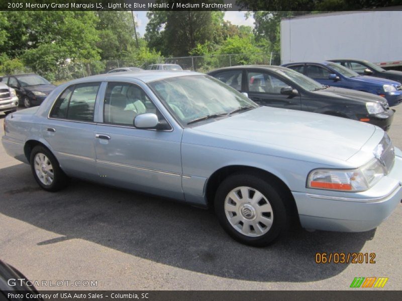 Light Ice Blue Metallic / Medium Parchment 2005 Mercury Grand Marquis LS