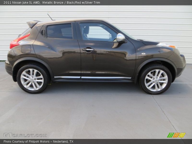 Metallic Bronze / Black/Red w/Silver Trim 2011 Nissan Juke SL AWD