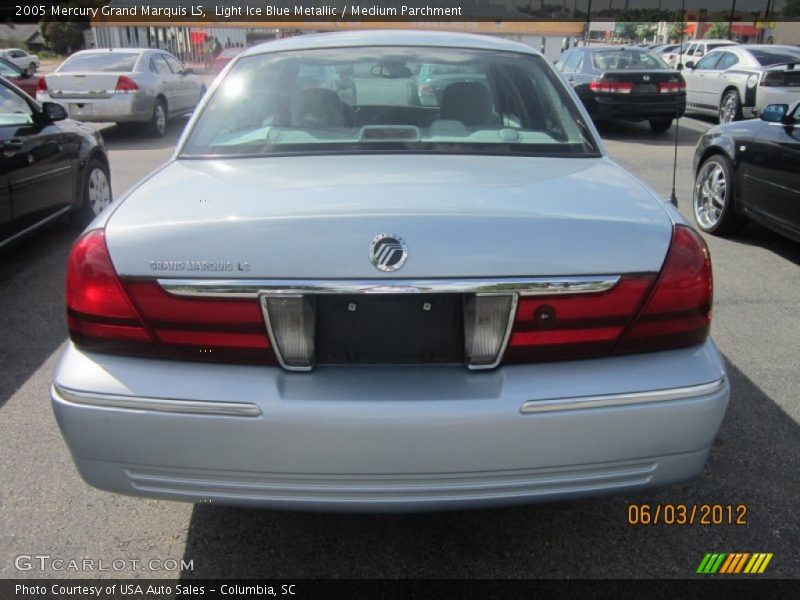 Light Ice Blue Metallic / Medium Parchment 2005 Mercury Grand Marquis LS