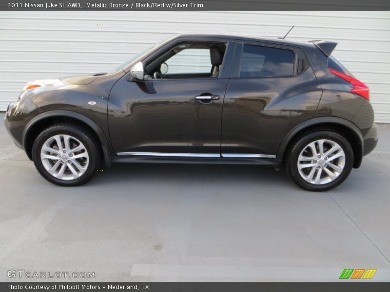 Metallic Bronze / Black/Red w/Silver Trim 2011 Nissan Juke SL AWD