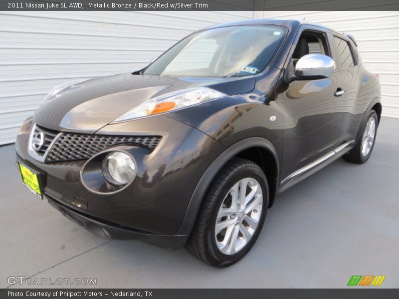 Metallic Bronze / Black/Red w/Silver Trim 2011 Nissan Juke SL AWD