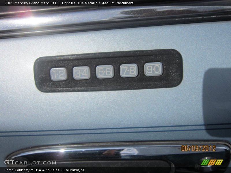 Light Ice Blue Metallic / Medium Parchment 2005 Mercury Grand Marquis LS