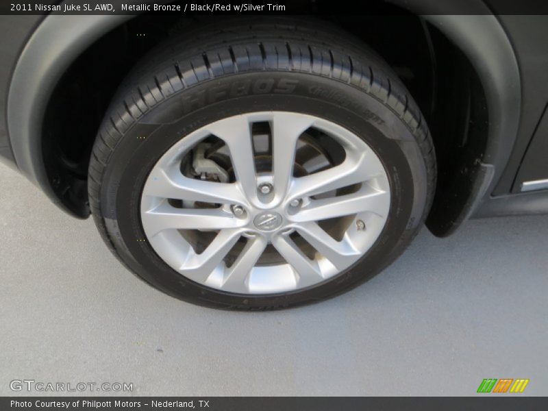 Metallic Bronze / Black/Red w/Silver Trim 2011 Nissan Juke SL AWD