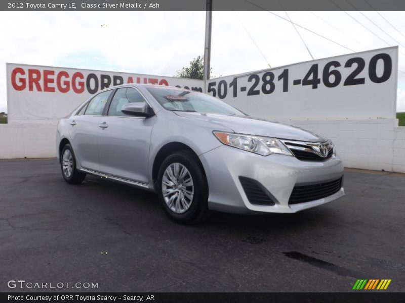 Classic Silver Metallic / Ash 2012 Toyota Camry LE