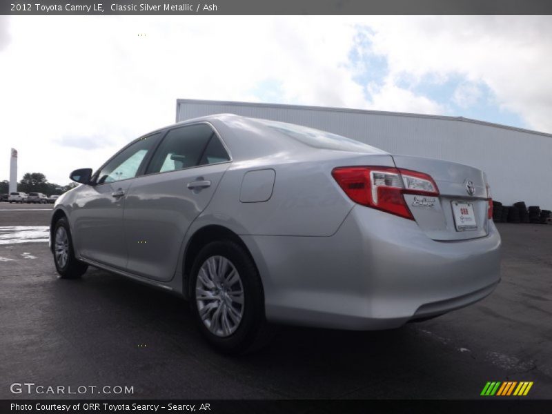 Classic Silver Metallic / Ash 2012 Toyota Camry LE