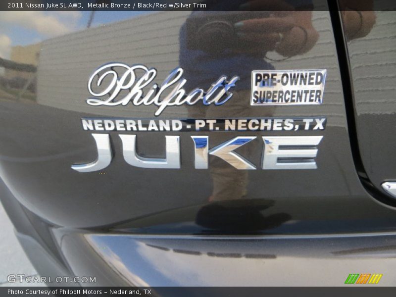 Metallic Bronze / Black/Red w/Silver Trim 2011 Nissan Juke SL AWD