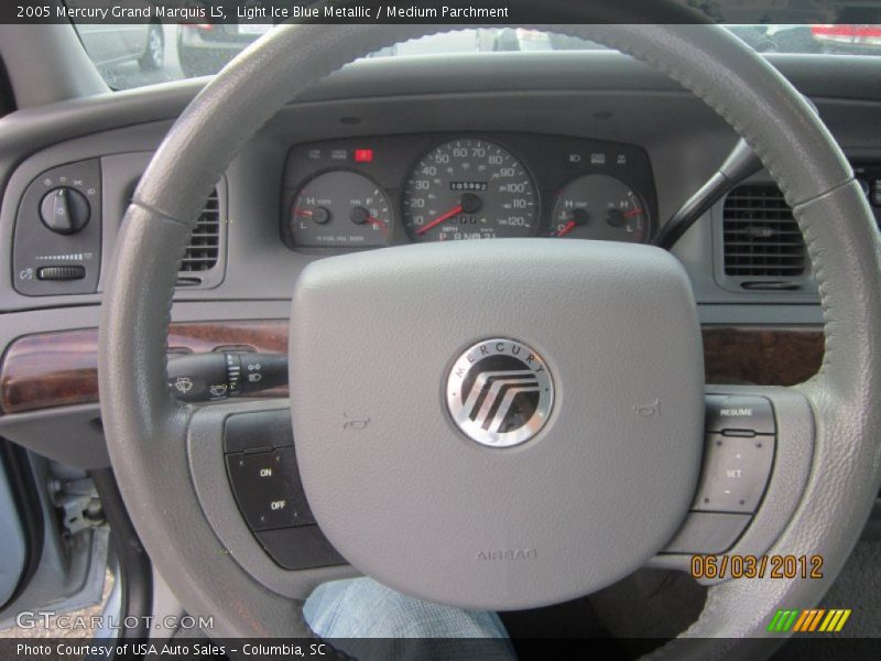 Light Ice Blue Metallic / Medium Parchment 2005 Mercury Grand Marquis LS