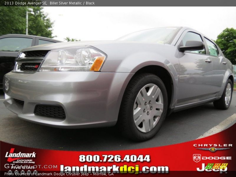 Billet Silver Metallic / Black 2013 Dodge Avenger SE