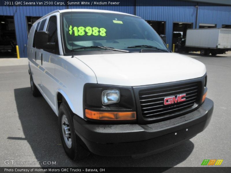 Summit White / Medium Pewter 2011 GMC Savana Van 2500 Cargo