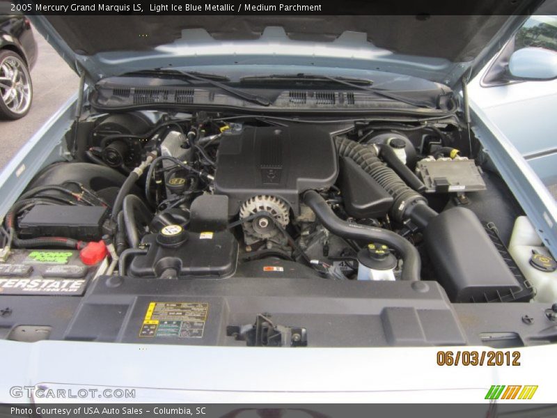 Light Ice Blue Metallic / Medium Parchment 2005 Mercury Grand Marquis LS