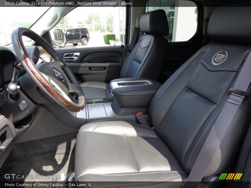 Radiant Silver Metallic / Ebony 2013 Cadillac Escalade Platinum AWD
