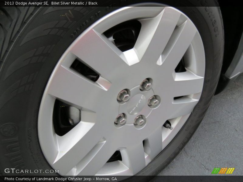 Billet Silver Metallic / Black 2013 Dodge Avenger SE