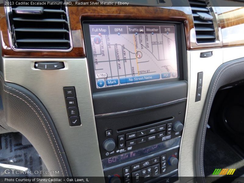 Radiant Silver Metallic / Ebony 2013 Cadillac Escalade Platinum AWD