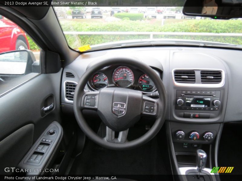 Billet Silver Metallic / Black 2013 Dodge Avenger SE