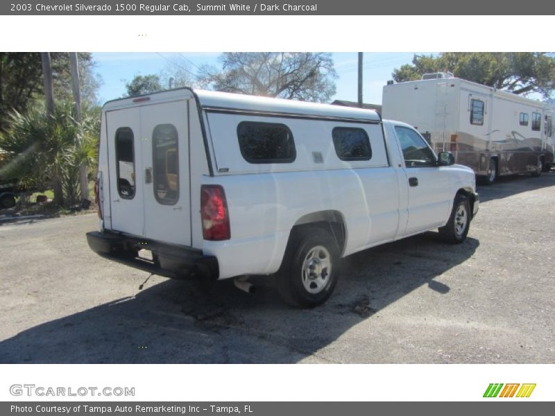 Summit White / Dark Charcoal 2003 Chevrolet Silverado 1500 Regular Cab