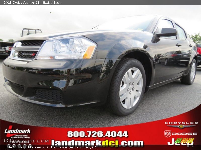 Black / Black 2013 Dodge Avenger SE