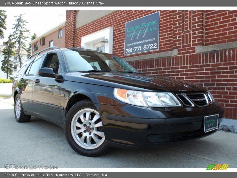 Black / Granite Gray 2004 Saab 9-5 Linear Sport Wagon