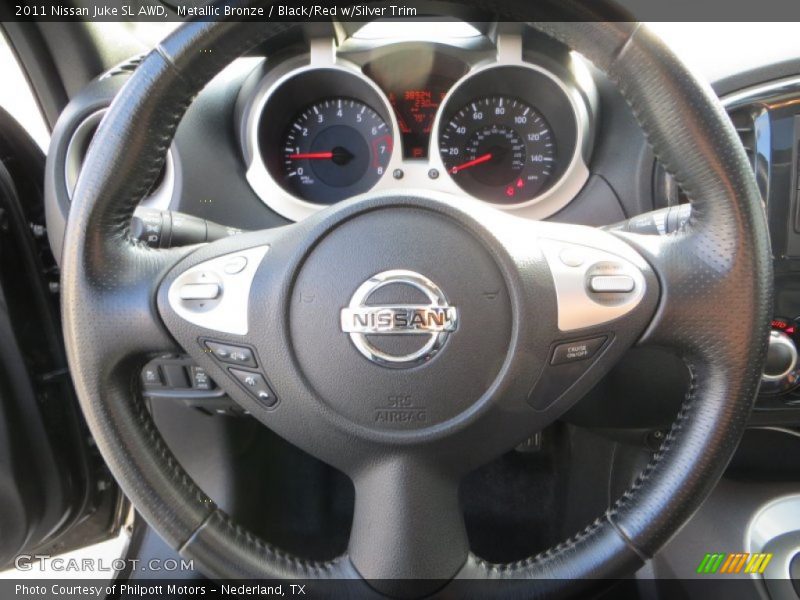 Metallic Bronze / Black/Red w/Silver Trim 2011 Nissan Juke SL AWD
