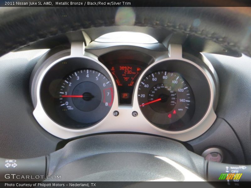 Metallic Bronze / Black/Red w/Silver Trim 2011 Nissan Juke SL AWD