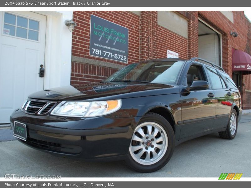 Black / Granite Gray 2004 Saab 9-5 Linear Sport Wagon