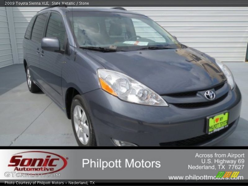 Slate Metallic / Stone 2009 Toyota Sienna XLE