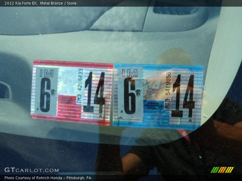Metal Bronze / Stone 2012 Kia Forte EX