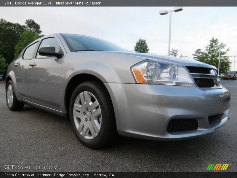 Billet Silver Metallic / Black 2013 Dodge Avenger SE V6