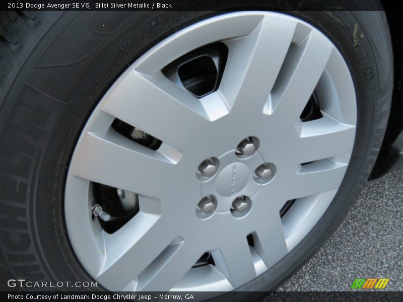 Billet Silver Metallic / Black 2013 Dodge Avenger SE V6