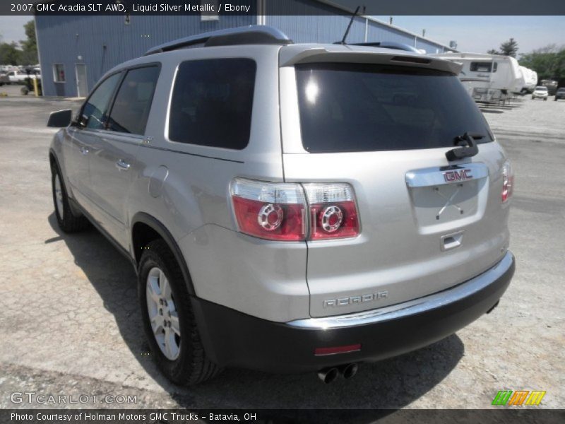 Liquid Silver Metallic / Ebony 2007 GMC Acadia SLT AWD