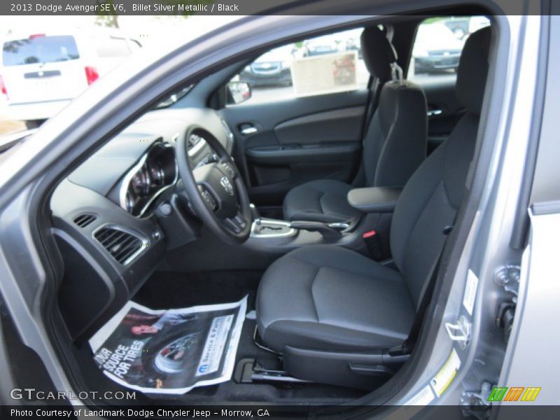 Billet Silver Metallic / Black 2013 Dodge Avenger SE V6