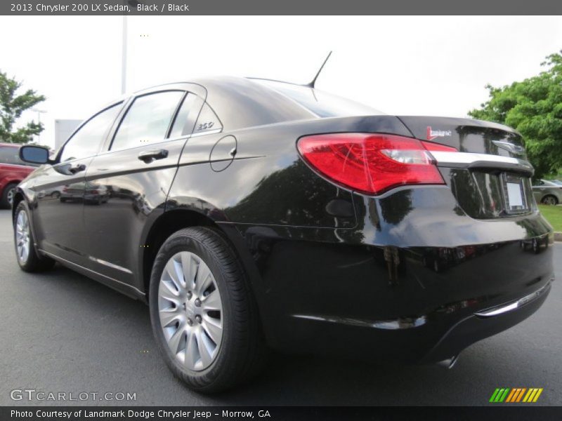 Black / Black 2013 Chrysler 200 LX Sedan