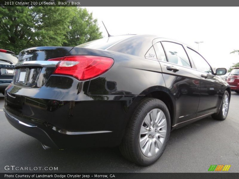 Black / Black 2013 Chrysler 200 LX Sedan