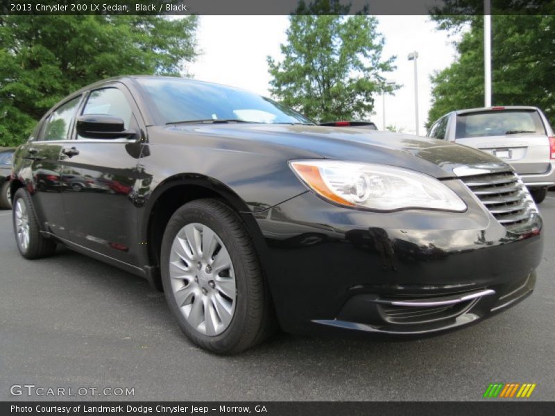 Black / Black 2013 Chrysler 200 LX Sedan