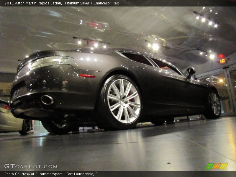 Titanium Silver / Chancellor Red 2011 Aston Martin Rapide Sedan