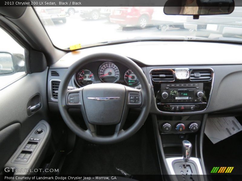 Black / Black 2013 Chrysler 200 LX Sedan