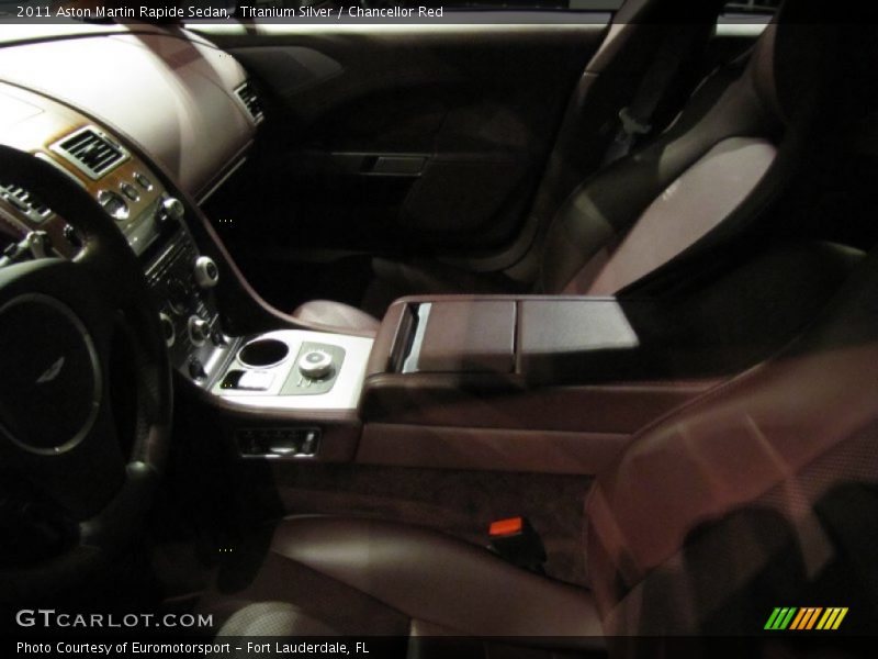 Titanium Silver / Chancellor Red 2011 Aston Martin Rapide Sedan