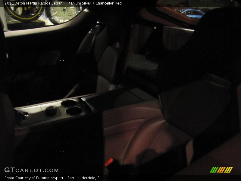 Titanium Silver / Chancellor Red 2011 Aston Martin Rapide Sedan